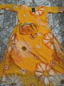 Floral Print Kurta Set