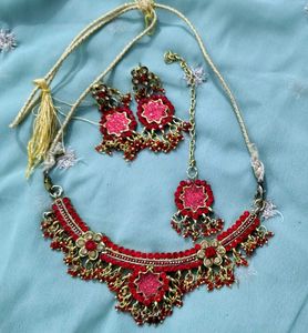 Red &amp; Gold Jewelry Set