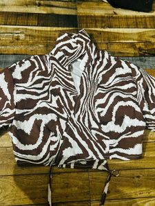 Branded SHEIN Women Regular Fit Animal Print Top