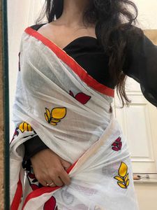 Elegant Floral Saree