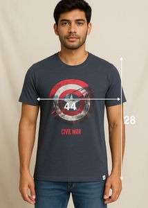 Marvel Civil War Graphic T-Shirt | XL