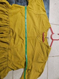 Mustard Yellow Peplum Top