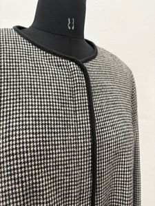 Elegant Houndstooth Coat