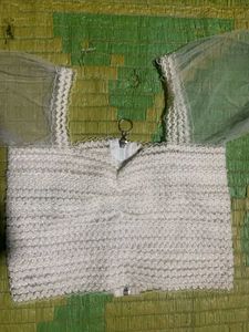 A White Crop Top