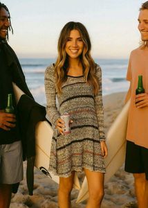 Coastal Chic Knit Mini Dress