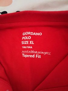 Giordano Red Polo Shirt