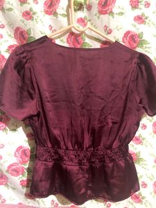 Pretty Maroon Top