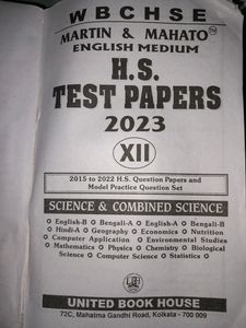 Wbchse Previous Years Questions and Test Papers .