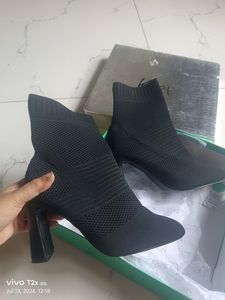 Women Black Heel Boots 👢
