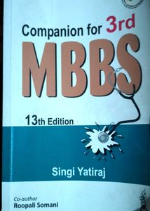 Companion For 3rd Mbbs, By Singi Yatiraj, 13th Ed