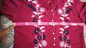 MAGENTA  Middle Slit Flared Kurta..Grab It&#39;s