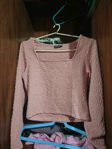 Pink Long Sleeve Top