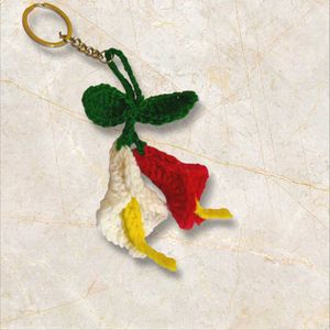 Crochet Flower Keychain