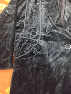 Velvet Embroidery Coat