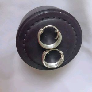 Pure Silver Triple Ring Hoop