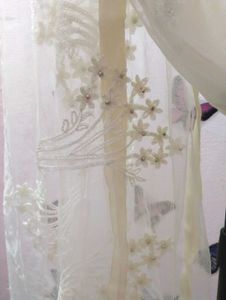 Cream Net Dupatta