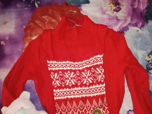 Red Woolen Dress🎀