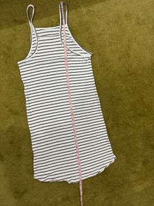 Women striped fit &amp; flare dress