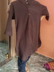 🔥Kurta Coffee Colour 1 Pcs Xl