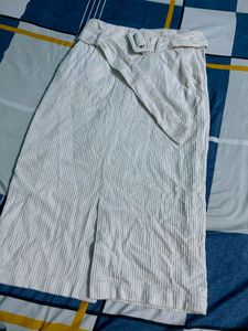 Elegant Corduroy Pencil Skirt