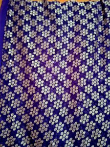 Embroidered Blue Saree