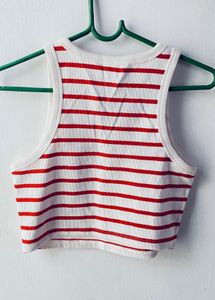 Red and White Striped Tank