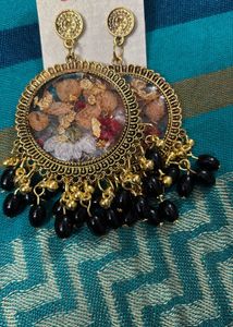 Floral Resin Drop Earrings 1 pair only