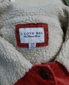 Red Corduroy Sherpa Jacket
