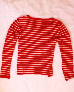 Striped Button-Down Top