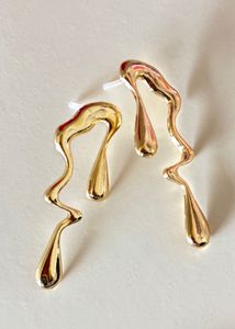 Metallic Gold trendy Earring - NEW/ UNUSED