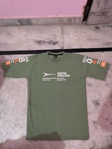 Olive Green Graphic Tee
