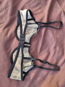 H&amp;M Floral Designer Mesh Bra 34C
