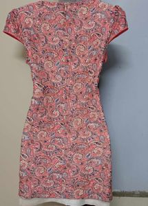Korean Pink Paisley Party Dress