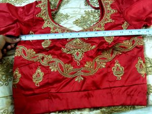 Elegant Gold Embroidered Lehenga Set