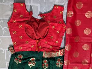 Red And Green Lehanga