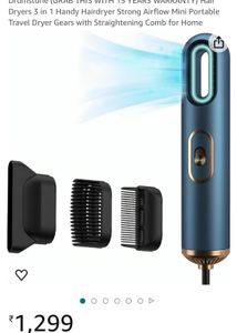 Hair Dryers 3 in 1 Handy Hairdryer Strong Airflow