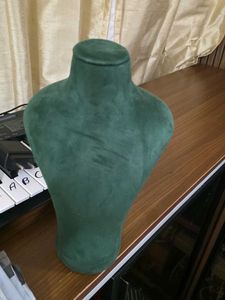 Green Jewelry Display Mannequin