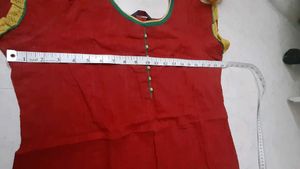 Ethnic Short Tunic Top - Red For Jean&#39;s Clearance