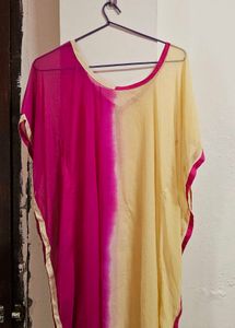 Double Colour Kaftan Top 💓💛