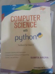 COMPUTER SCIENCE CLASS 11TH CBSE BOOK