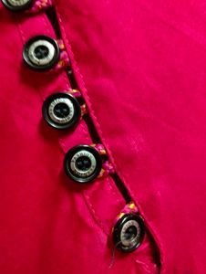 Stylish Pink Kurta With Buttons