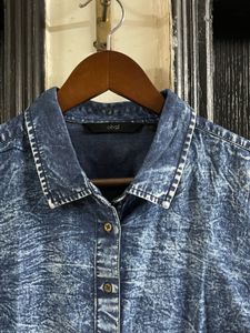 Denim Button-Down Shirt