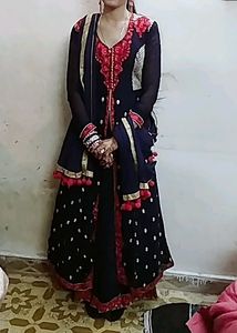 Anarkali Set With Sarara And Dupatta