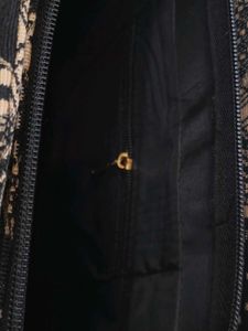 Colorful Patterned Jute Tote Bag