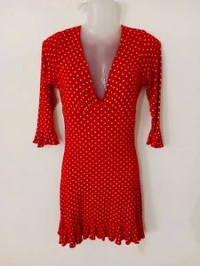 Y2K HOT RED DRESS