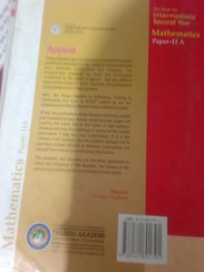 Intermediate 2nd year Mathematics