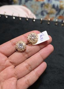 Golden White Studs