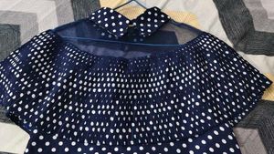 Polka Dot Off-Shoulder Top