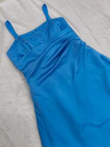 Elegant Blue Maxi Dress