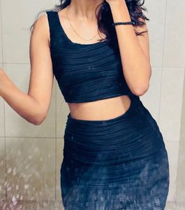 Black One-Shoulder Mini Dress